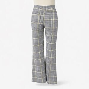 Vintage Y2K Crece Black White Plaid Houndstooth 90s Pants USA Made Small